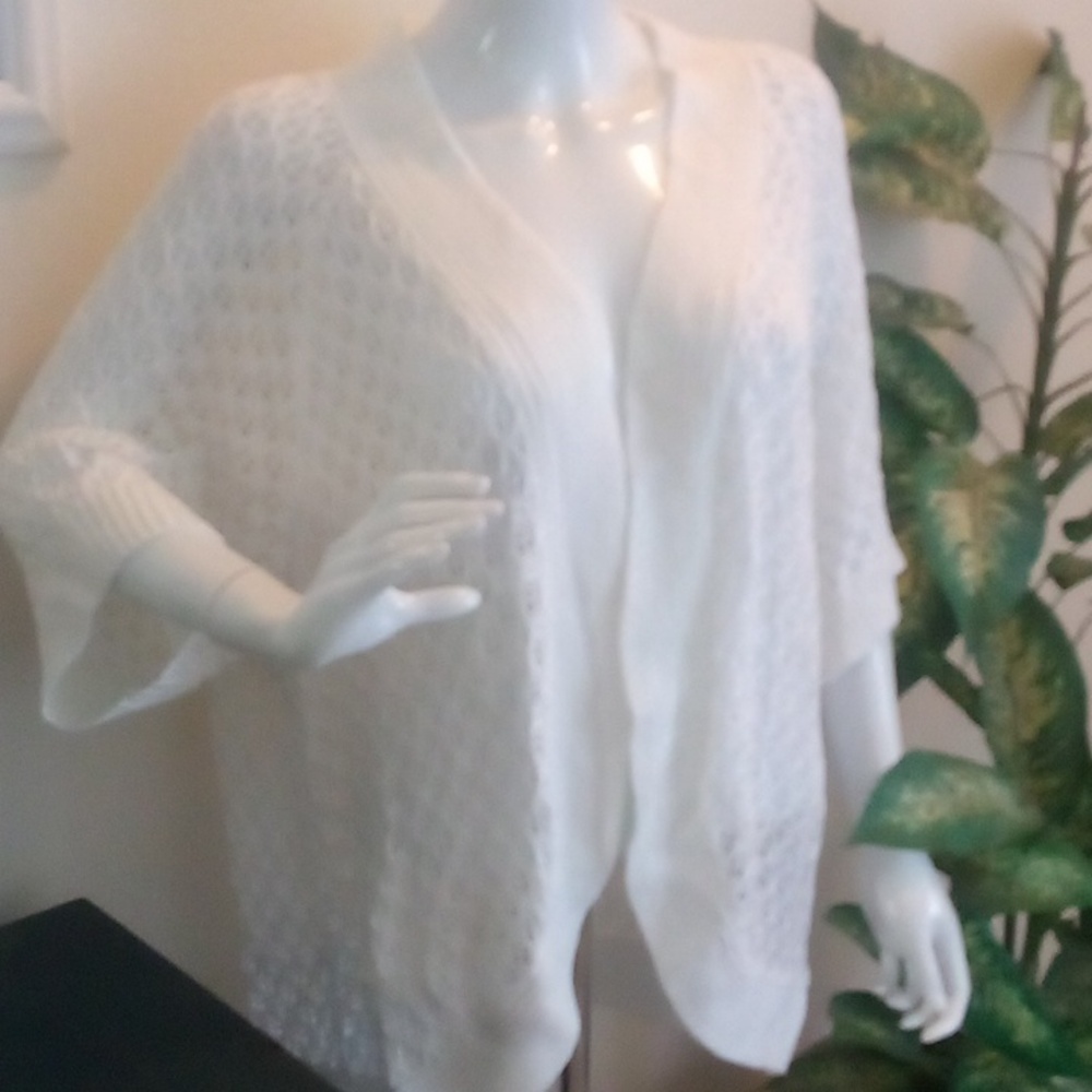 Liz Claiborne Sweater or Beach Cover-Up for the Full-figured or Plus-size Woman